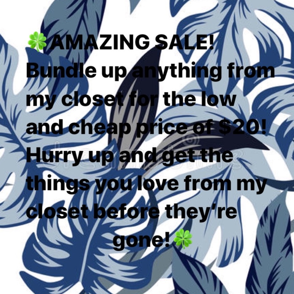 🍀AMAZING SALE!🍀BUNDLE UP=$20!🍀🥳